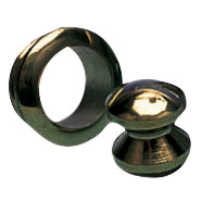 Roset/knop messing til dør 16mm mont. hul 23mm