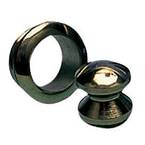 Roset/knop messing til dør 16mm mont. hul 17mm