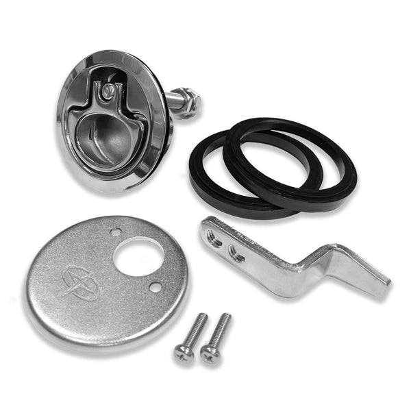 Roca Dørkbeslag Ø76 vinklet rigel 316P