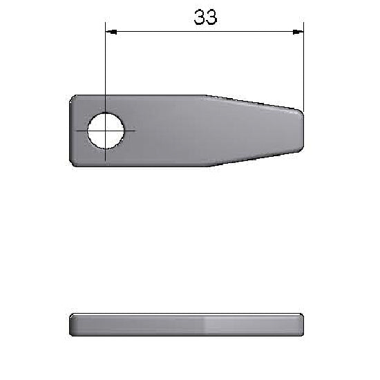 Roca rigel 2,5" lang, medium