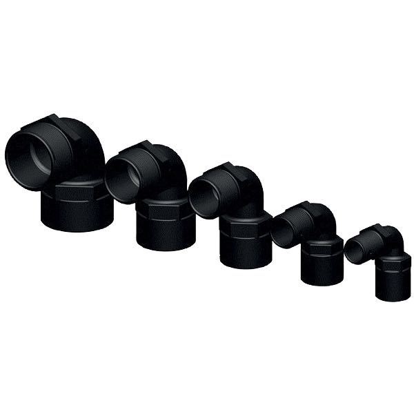 Trudesign 90° slangestuds ind./udv. gevind komposit