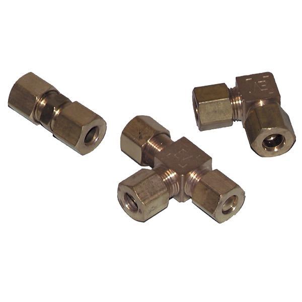 Unioner & messing fittings Ø 8mm
