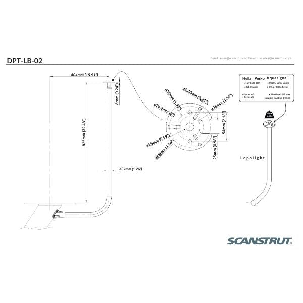 ScanStrut Lanterne holder til Dual PowerTower 600mm/24"
