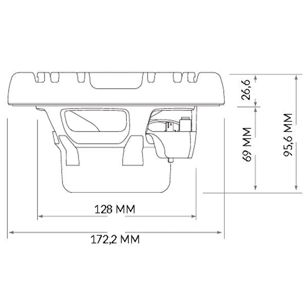 Hertz HMX 6.5-LD-TW- 6.5" 4Ohm MARINE HØJTTALER, hvid RGB
