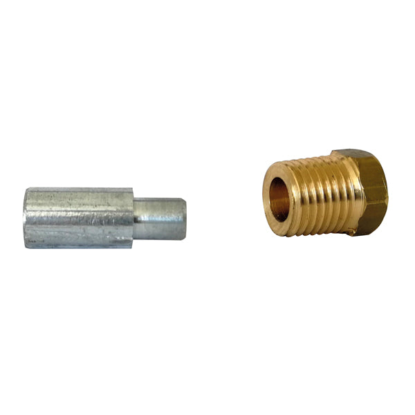 1852 Lombardini motorzink komplet zink:L18 Ø10 møtrik: 1/4"