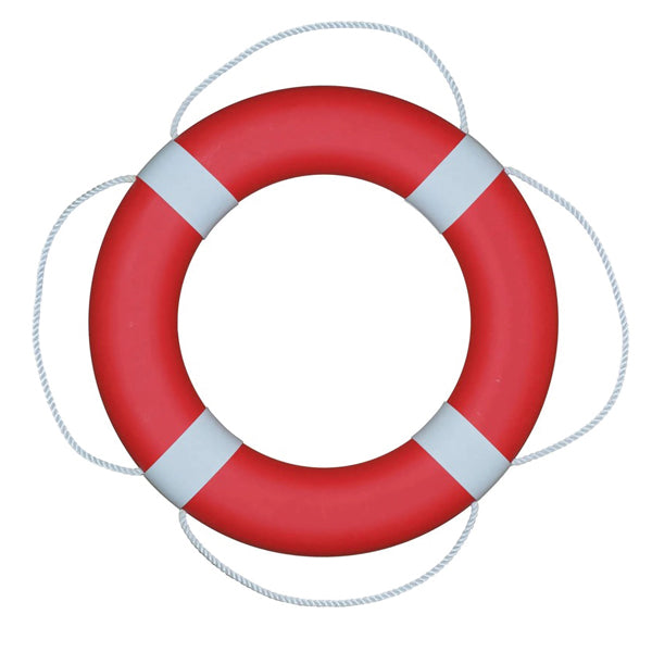 Redningskrans rød med hvid FP380 uden kasteline