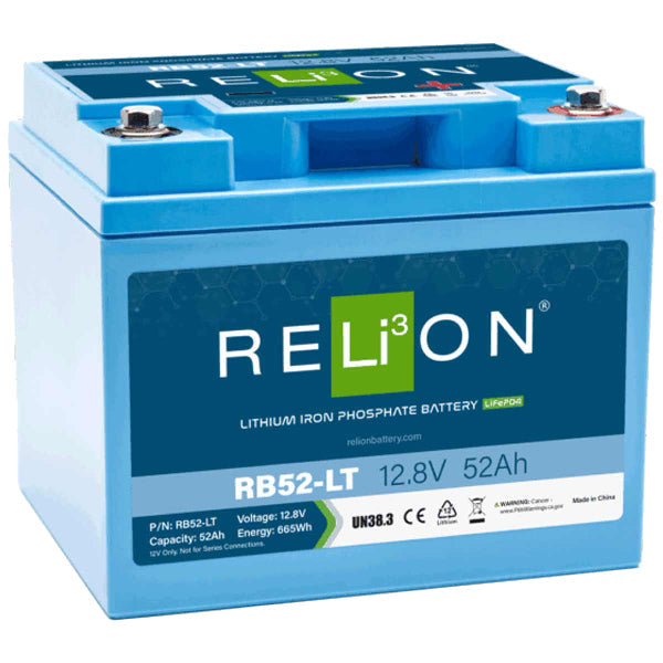 RELiON 12.8V 52Ah RB52-LT LiFePO4 Battery