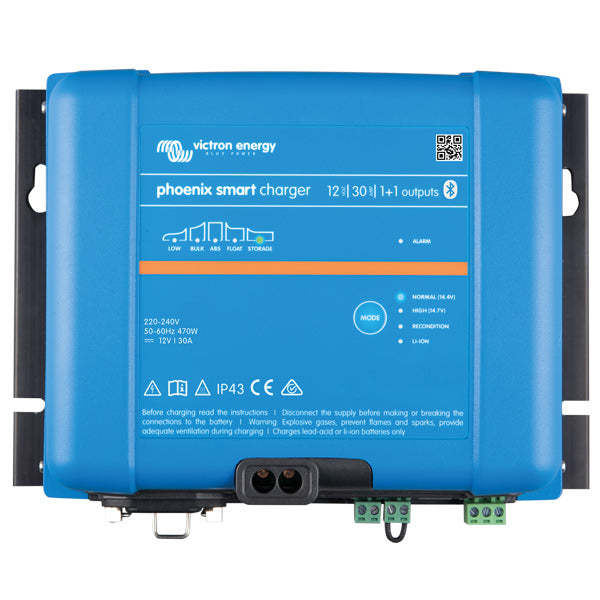 Victron Phoenix Smart IP43 Batterilader – 12/24V med Bluetooth husk 1250856