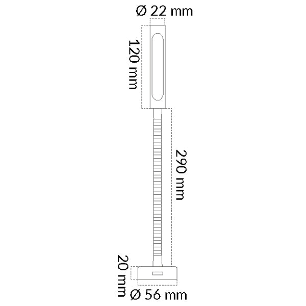 Casolux Malene Touch bord kortlampe 3000K 10-29v