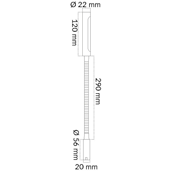 Casolux Malene Touch væg kortlampe 3000K 10-29v