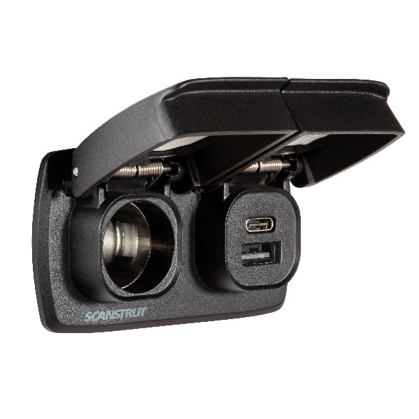 ScanStrut Flip-Pro Duo - USB-A/C & 12V strømudtag