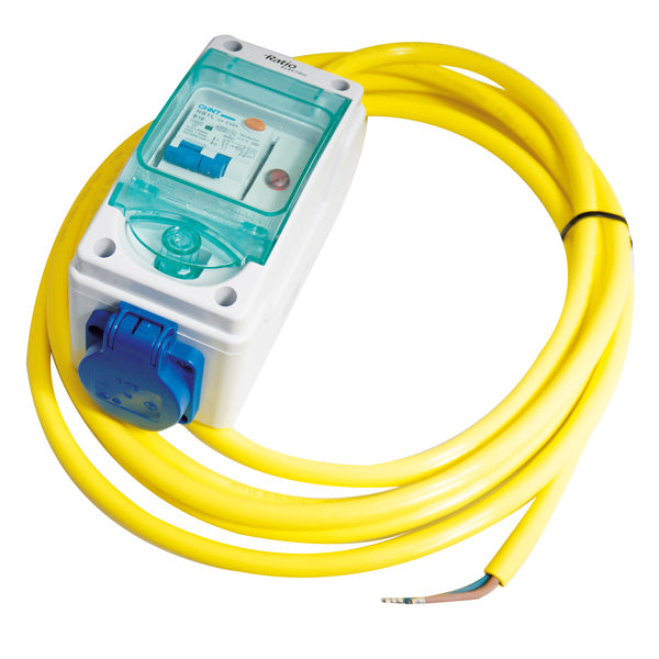 Ratio Landstrøms central 230V 16Amp 1 x schuko stik