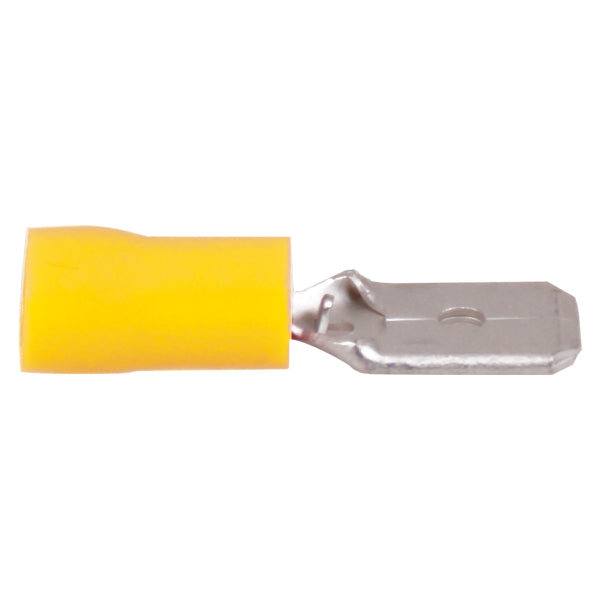 Fladstik han gul 6.4x0.8mm