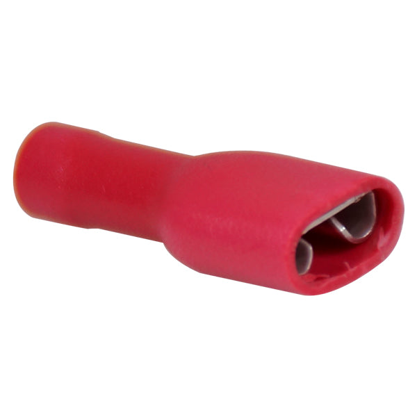 Isoleret fladstik hun rød, 6.4x0.8mm