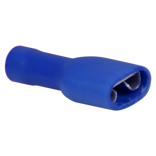 Isoleret fladstik hun blå, 6.4x0.8mm