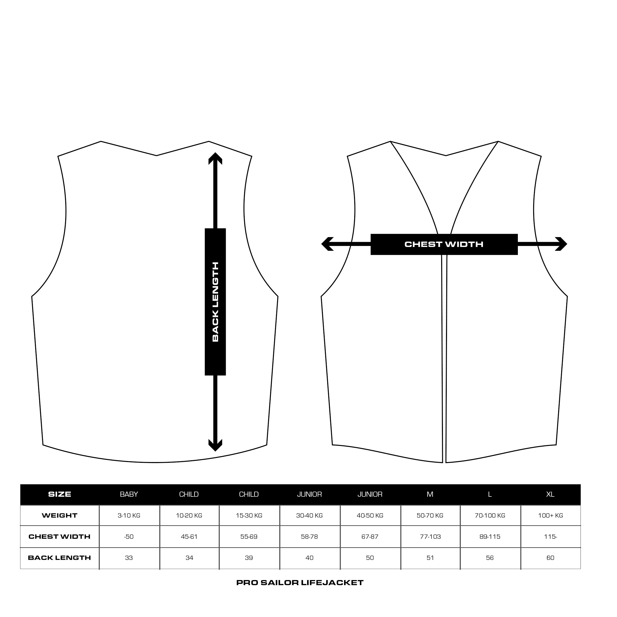Pro Sailor redningsvest UV_Gul BALTIC 1287