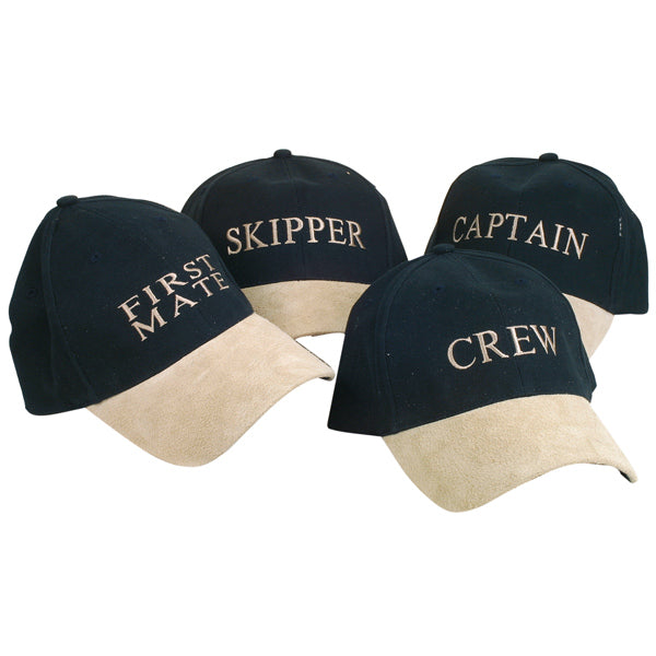 Kasketter med Tekst – Captain, Skipper, Crew & First Mate