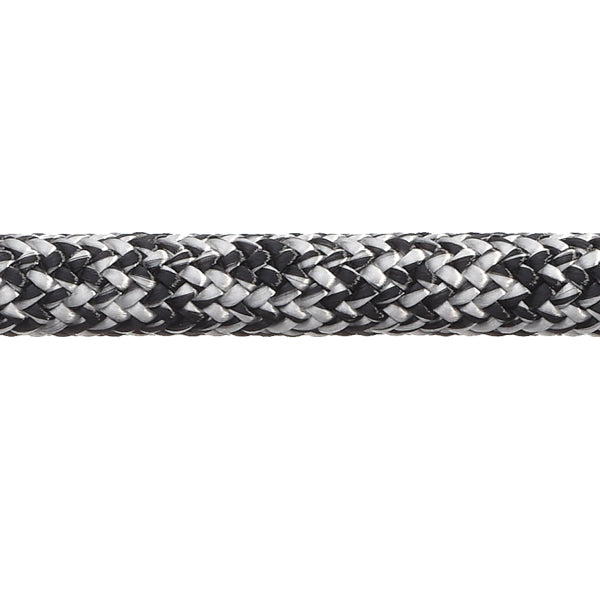 Robline Admiral 7000 Dyneema fald, 6mm Sort/Hvid - 1 mtr