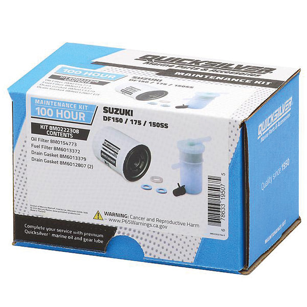 Quicksilver 8M0222308 100T Service Kit, SuzukiDF150/175/150SS