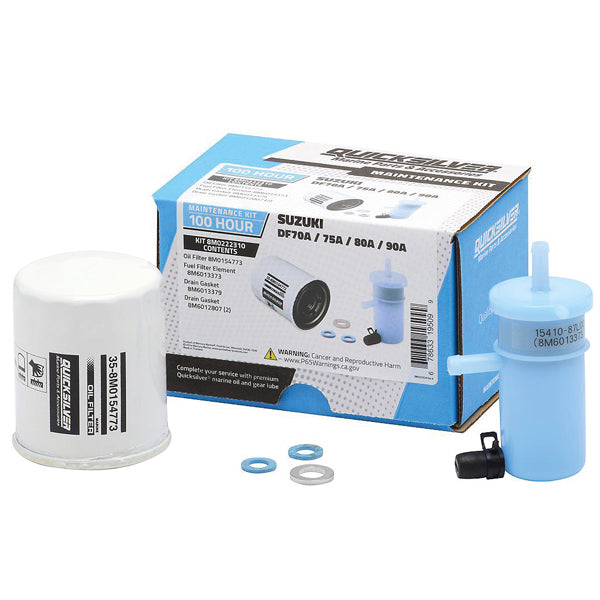 Quicksilver 8M0222310 100T Service Kit, Suzuki DF70A/75A/80A/90A