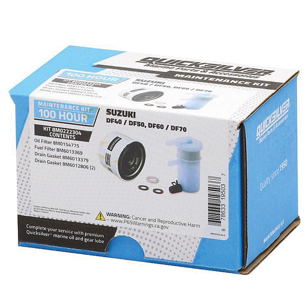 Quicksilver 8M0222304 100T Service Kit, Suzuki DF40/DF50 og DF60/DF70