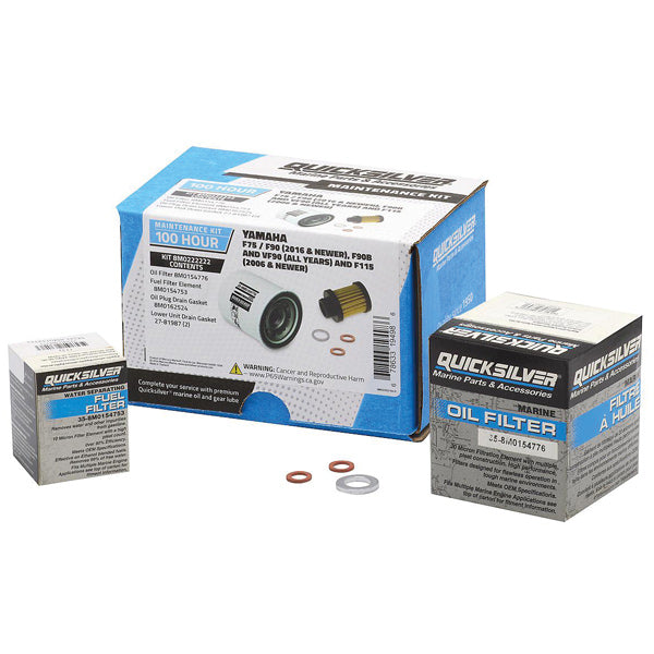 Quicksilver 8M0222222 100T Service Kit, Yamaha F75/F90, F90B & VF90 og F115
