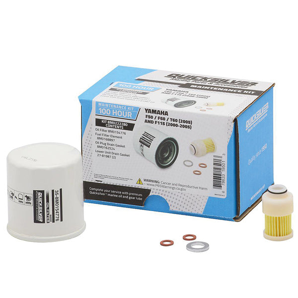 Quicksilver 8M0222280 100T Service Kit, Yamaha F50/F60/T60 og F115