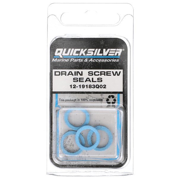 Quicksilver 19183Q02 Gearkasse olie dræn- og påfyldningsskrue pakning