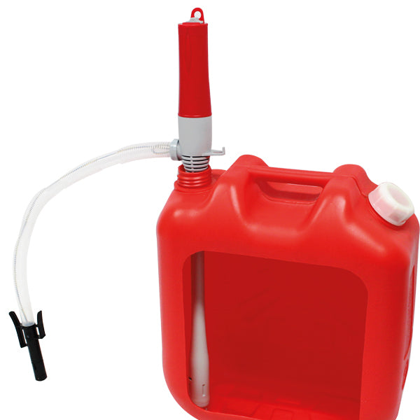 Hævertpumpe EL-2stk D batterier, auto stop 9L/M sug 385mm