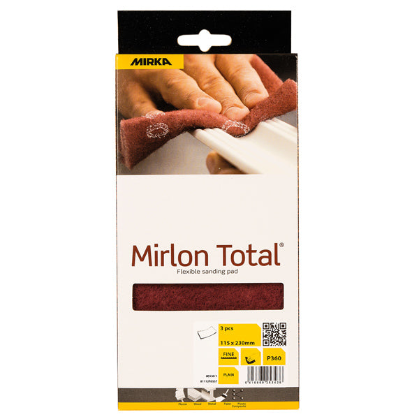 Mirka Mirlon total slibesvampe, 115x230mm 3stk pk