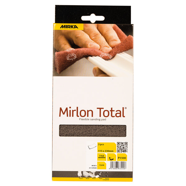 Mirka Mirlon total slibesvampe, 115x230mm 3stk pk