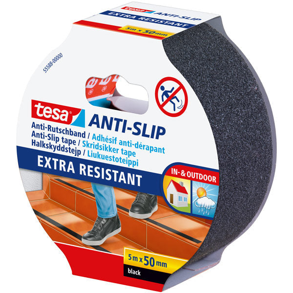 Tesa skridtape 5m sort
