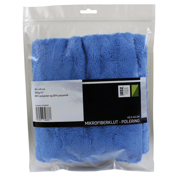 1852 Mikrofiber klud polering blå 40x40cm 500g/m2