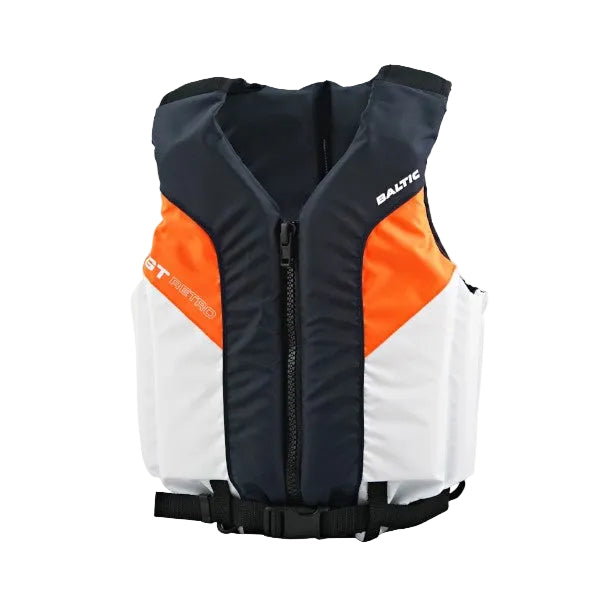 GT Retro sejlervest Hvid-Orange-Navy BALTIC 5440