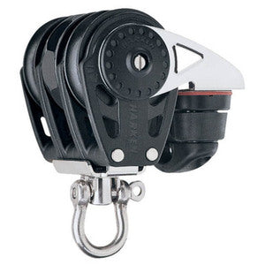 Harken Carbo Ratchet Blok 40 mm tripel, svirvel, C