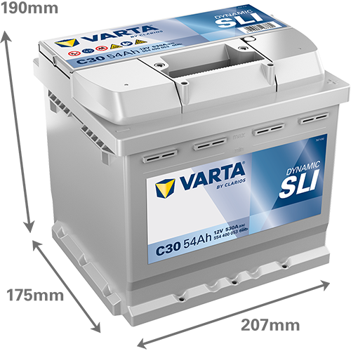 VARTA Dynamic SLI batteri 12V 54Ah C30
