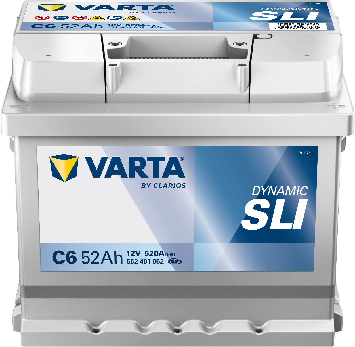 VARTA Dynamic SLI batteri 12V 52Ah C6