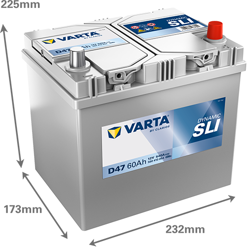 VARTA Dynamic SLI batteri 12V 60Ah D47