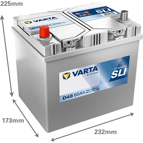 VARTA Dynamic SLI batteri 12V 60Ah D48