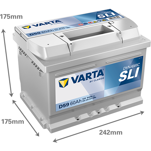 VARTA Dynamic SLI batteri 12V 60Ah D59