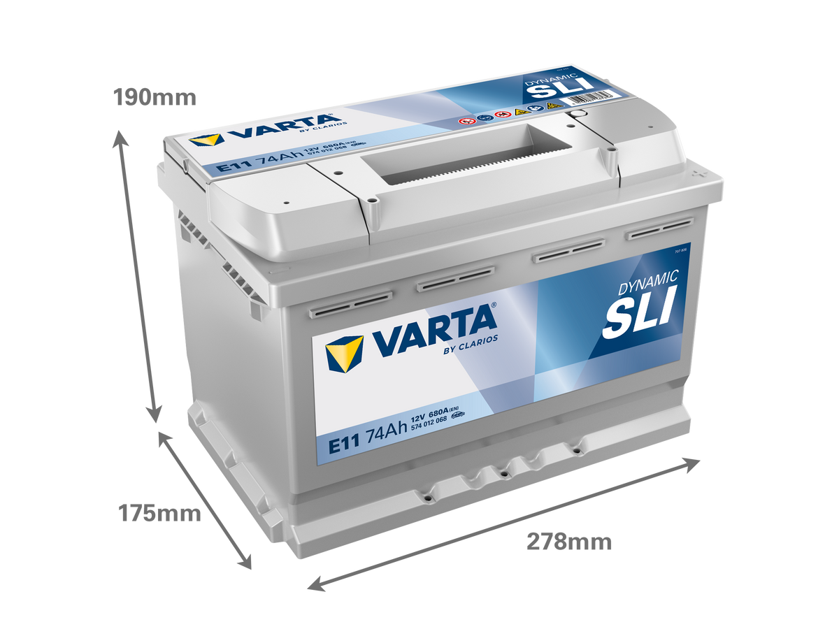 VARTA Dynamic SLI batteri 12V 74Ah E11