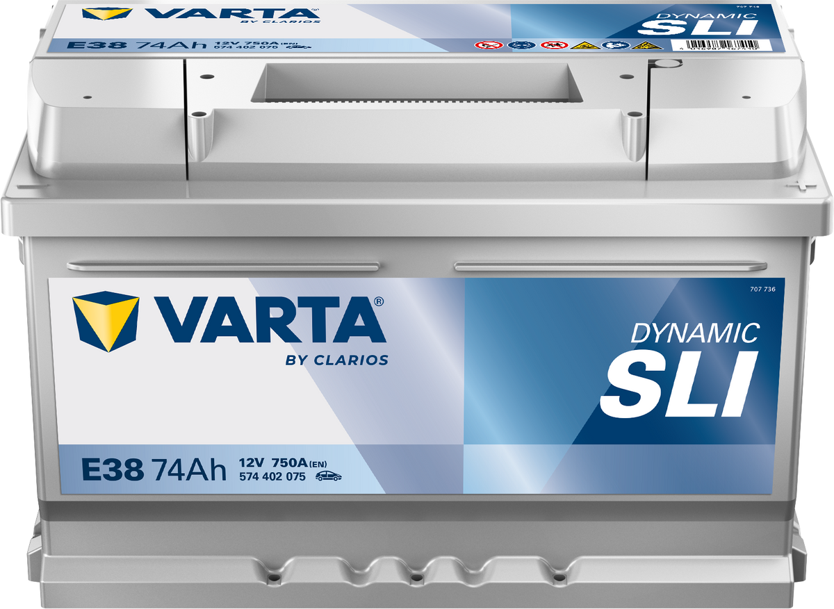 VARTA Dynamic SLI batteri 12V 74Ah E38