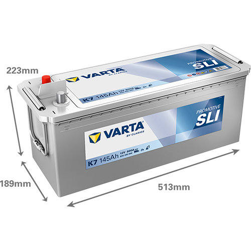 VARTA ProMotive SLI batteri 12V 145Ah K7