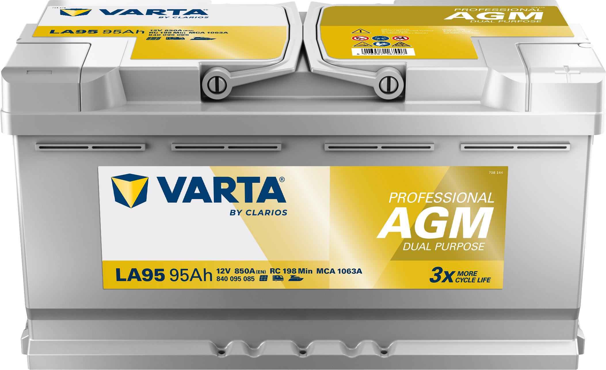 VARTA Professional Dual Purpose AGM batteri 12V 95Ah LA95