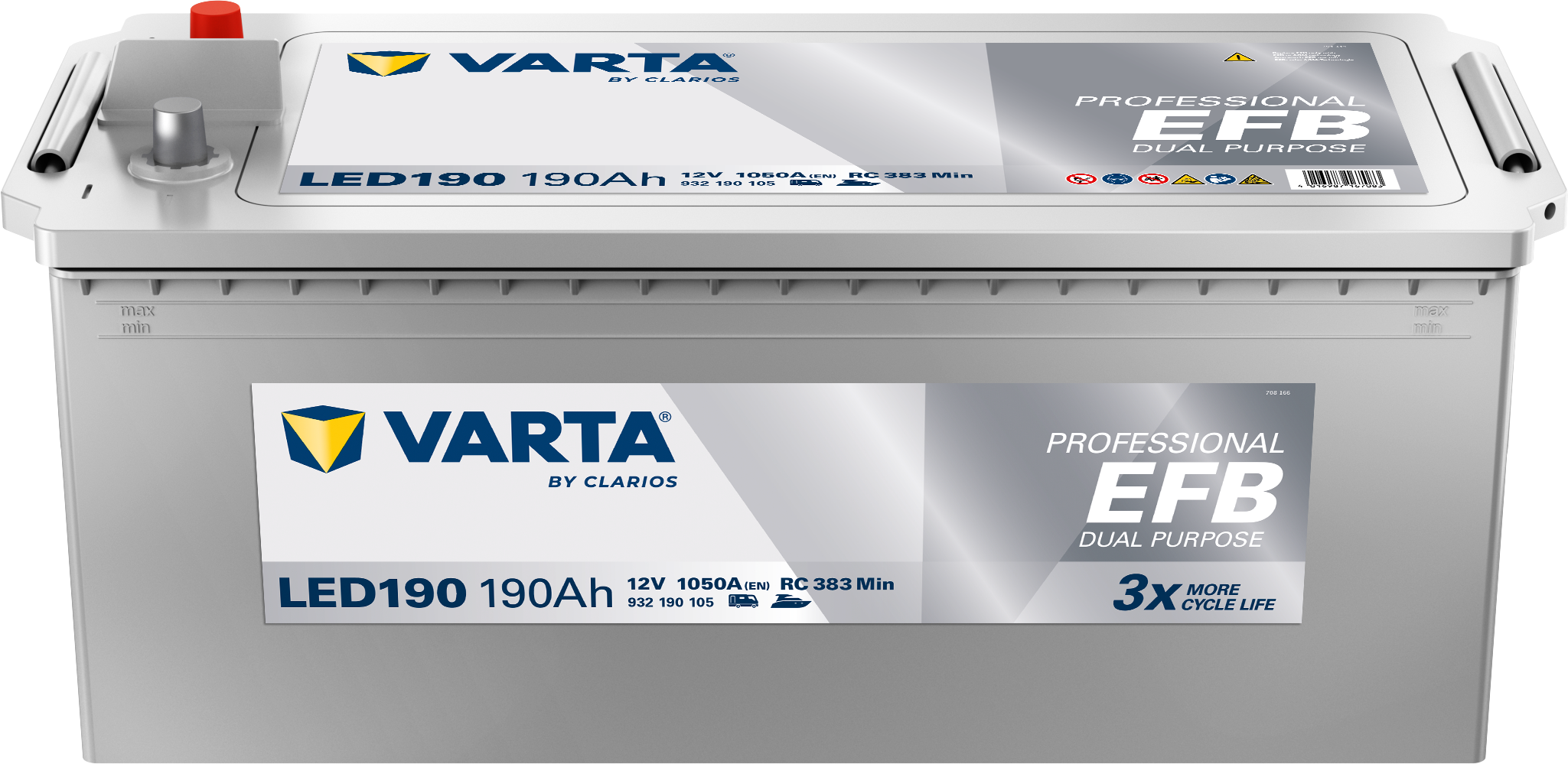 VARTA Professional Dual Purpose EFB batteri 12V 190Ah LED190