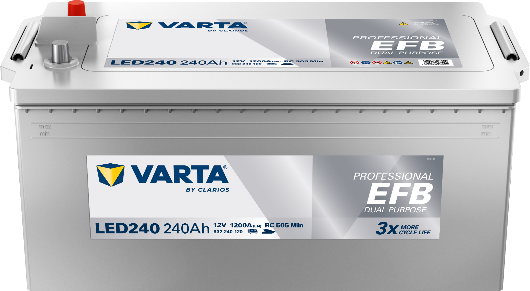 VARTA Professional Dual Purpose EFB batteri 12V 240Ah LED240