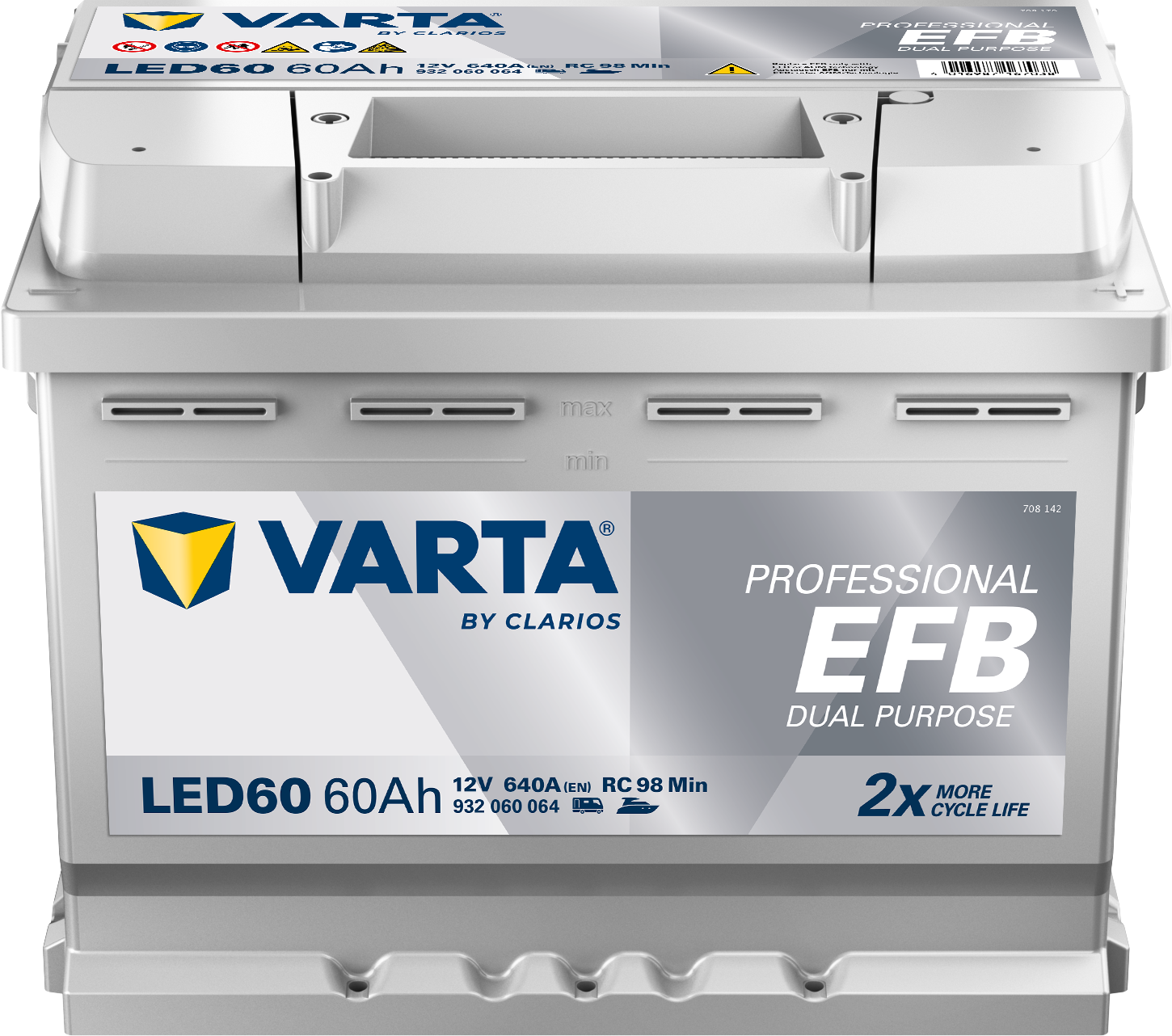 VARTA Professional Dual Purpose EFB batteri 12V 60Ah LED60