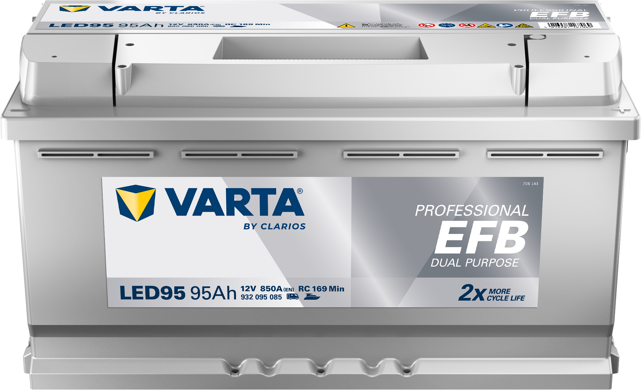 VARTA Professional Dual Purpose EFB batteri 12V 95Ah LED95