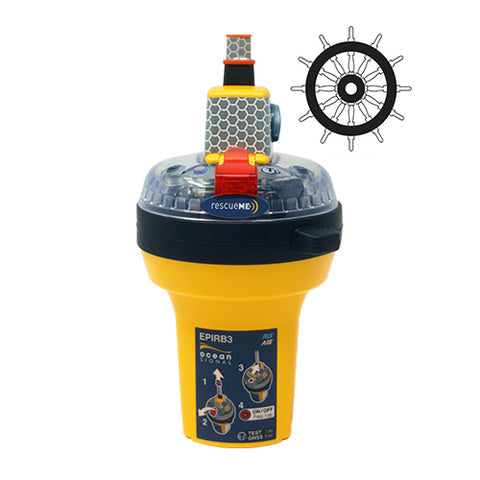 Ocean Signal rescueME EPIRB3 Cat.2 m. GPS, AIS, RLS + NFC 702S-03932