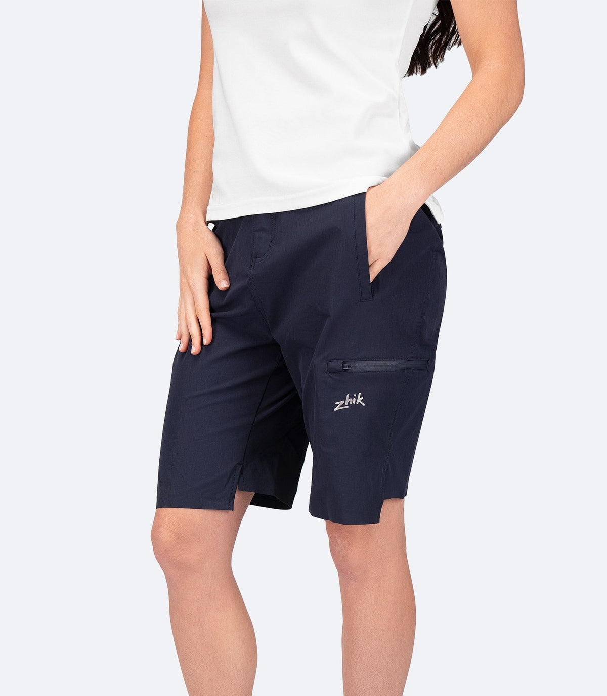 Womens Navy Deck Shorts